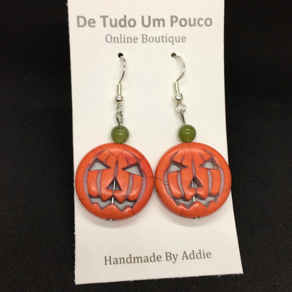 Pumpkin Halloween handmade earrings 🎃